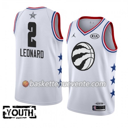 Maillot Basket Toronto Raptors Kawhi Leonard 2 2019 All-Star Jordan Brand Blanc Swingman - Enfant